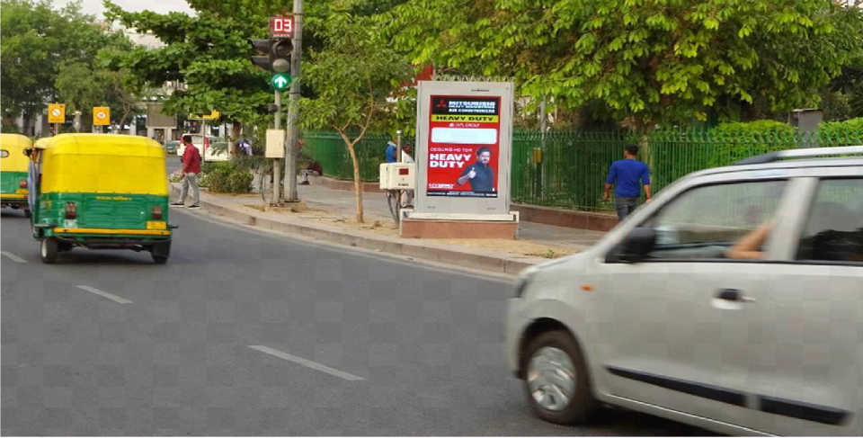 Bus station branding